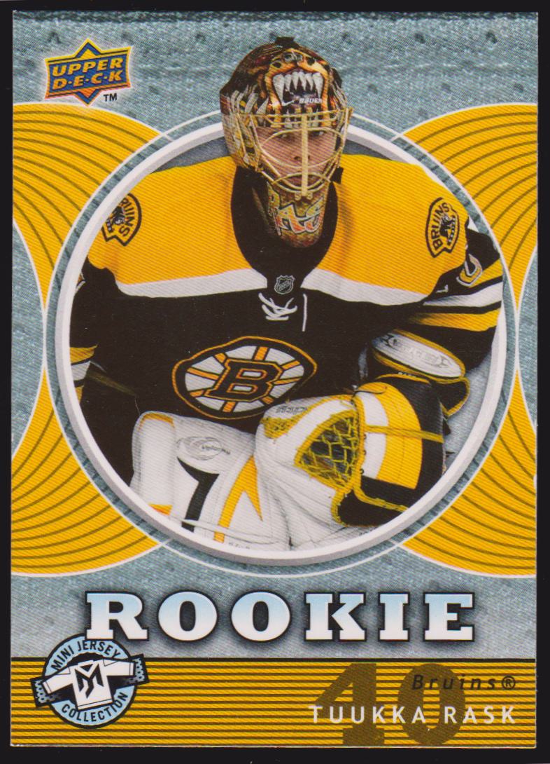 (image for) 2007-08 UD Mini Jersey Collection #105 Tuukka Rask RC