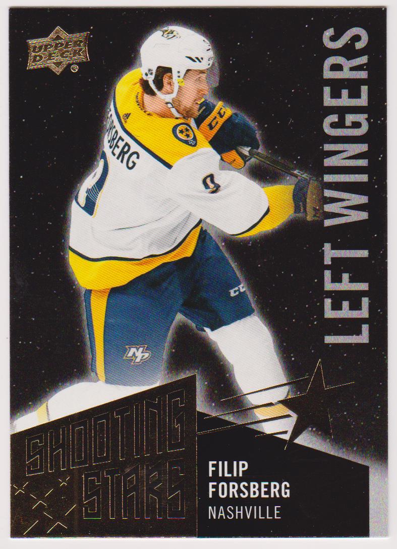 (image for) 2018-19 Upper Deck Shooting Stars Left Wingers Black #SSL1 Filip Forsberg