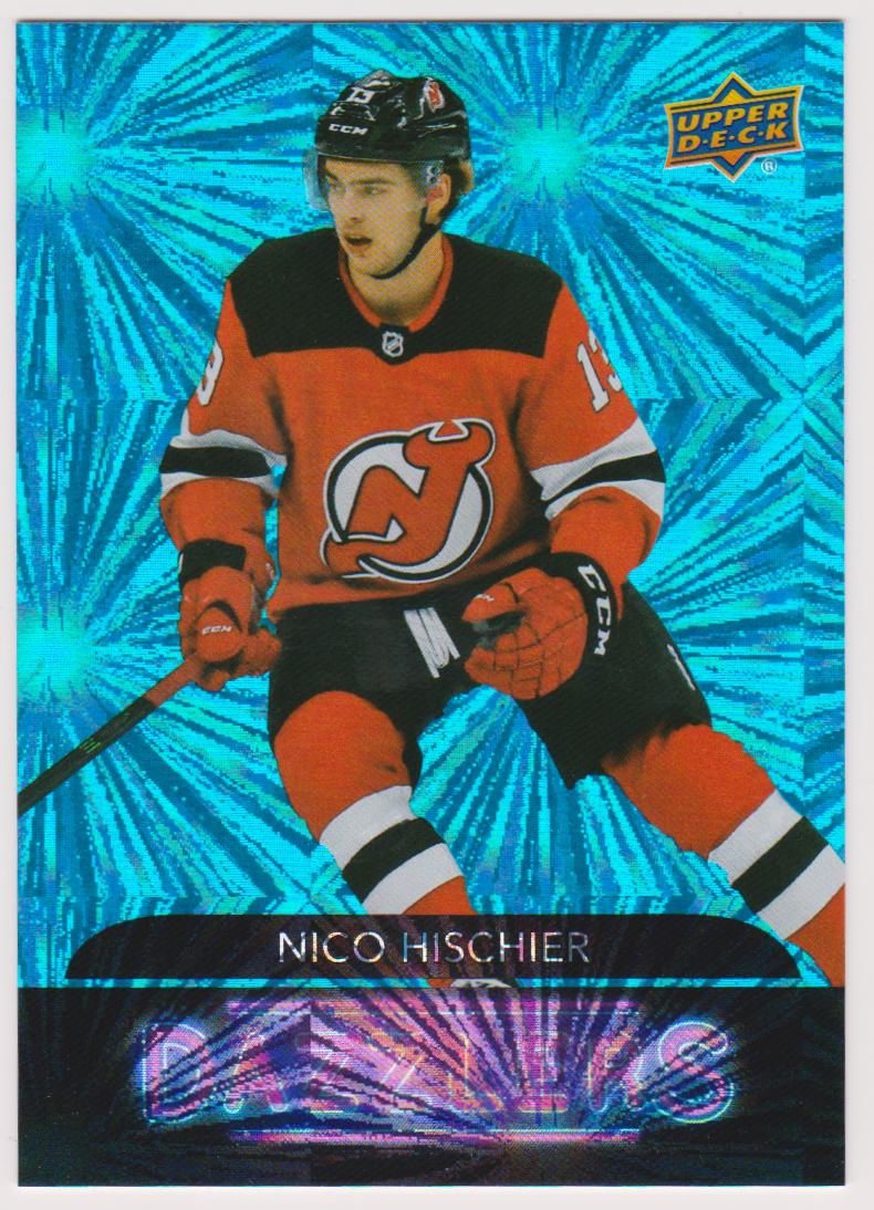 2020-21 Upper Deck Dazzlers #DZ77 Nico Hischier (image for) 2020-21 Upper Deck Dazzlers #DZ77 Nico Hischier