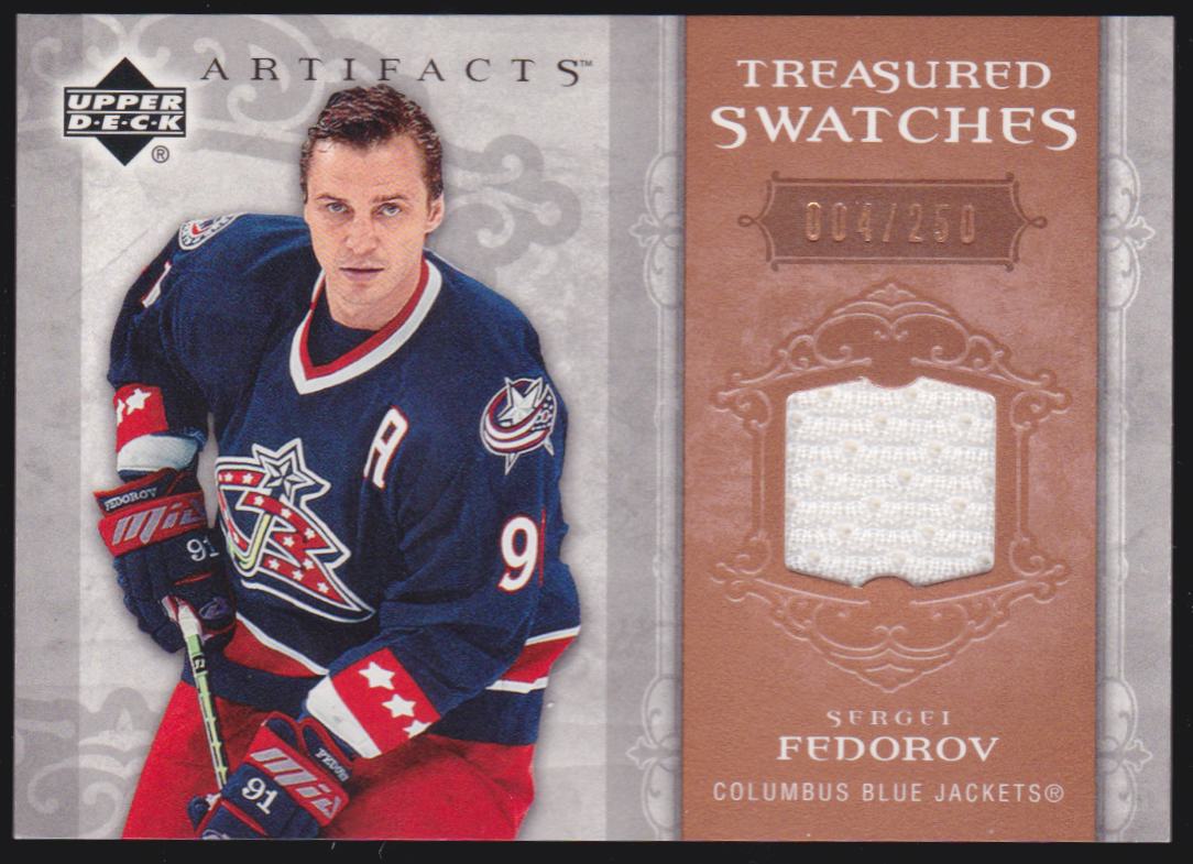(image for) 2006-07 Artifacts Treasured Swatches #TSSF Sergei Fedorov 004/250