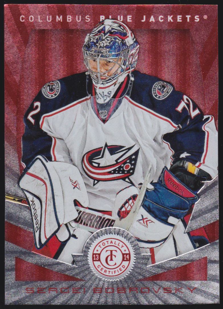 2013-14 Totally Certified Platinum Red #92 Sergei Bobrovsky (image for) 2013-14 Totally Certified Platinum Red #92 Sergei Bobrovsky