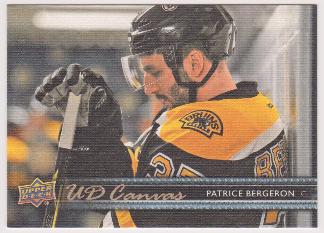 2014-15 Upper Deck Canvas #C7 Patrice Bergeron (image for) 2014-15 Upper Deck Canvas #C7 Patrice Bergeron
