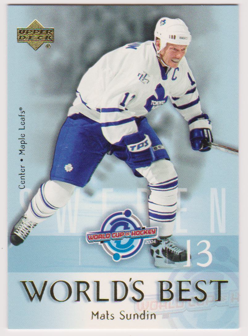 2004-05 Upper Deck World's Best #WB24 Mats Sundin (image for) 2004-05 Upper Deck World's Best #WB24 Mats Sundin