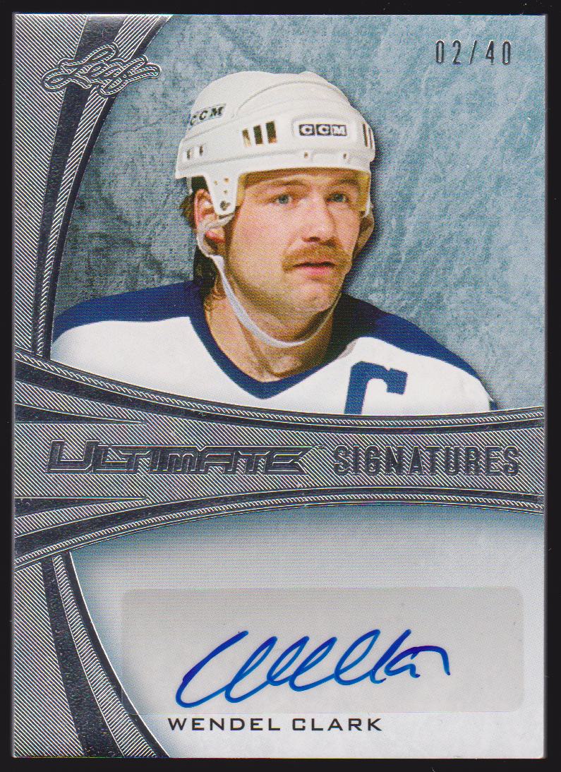 (image for) 2015-16 Leaf Ultimate Signatures #USWC1 Wendel Clark 02/40 - AUTO