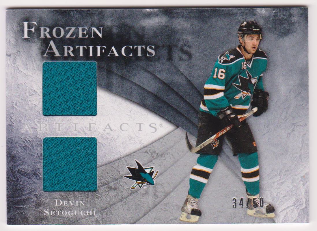 (image for) 2010-11 Artifacts Frozen Artifacts Silver #FADS Devin Setoguchi 34/50 - Jerseys