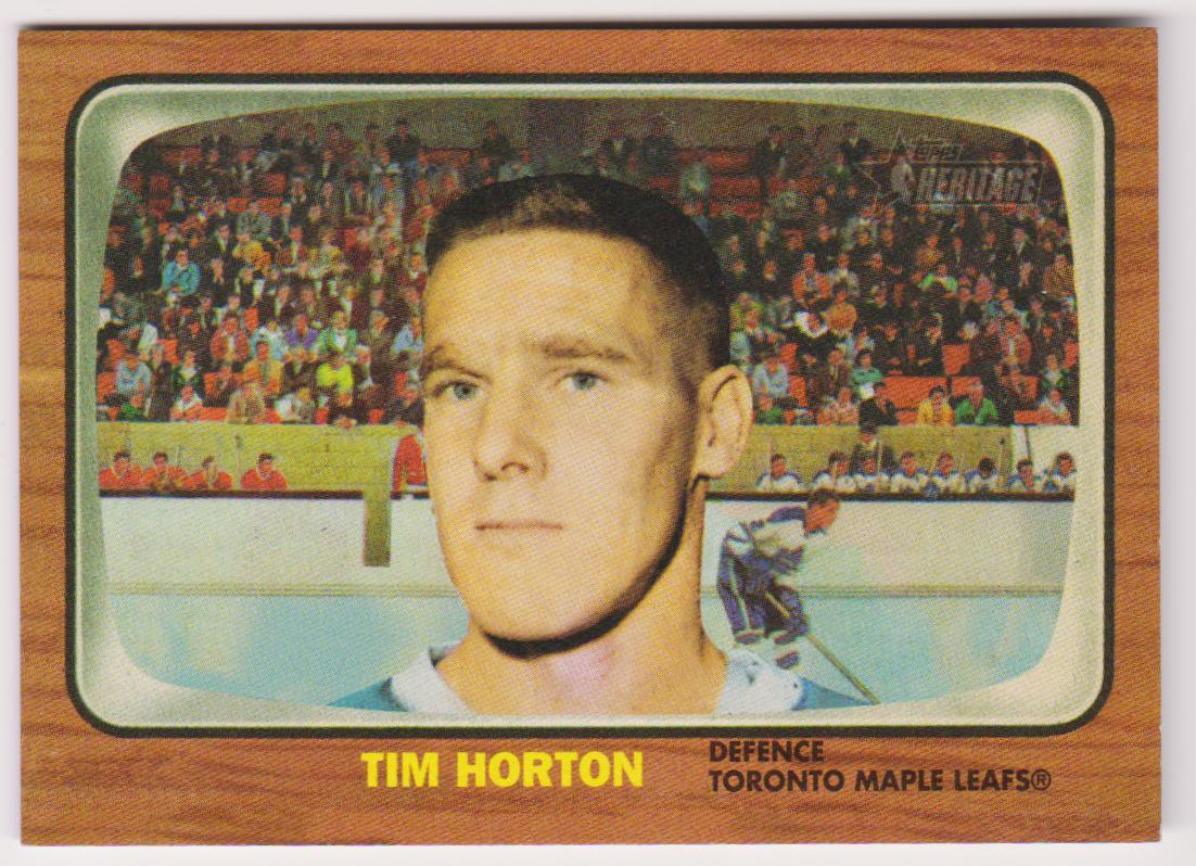 2002-03 Topps Heritage Reprints #TH Tim Horton (image for) 2002-03 Topps Heritage Reprints #TH Tim Horton
