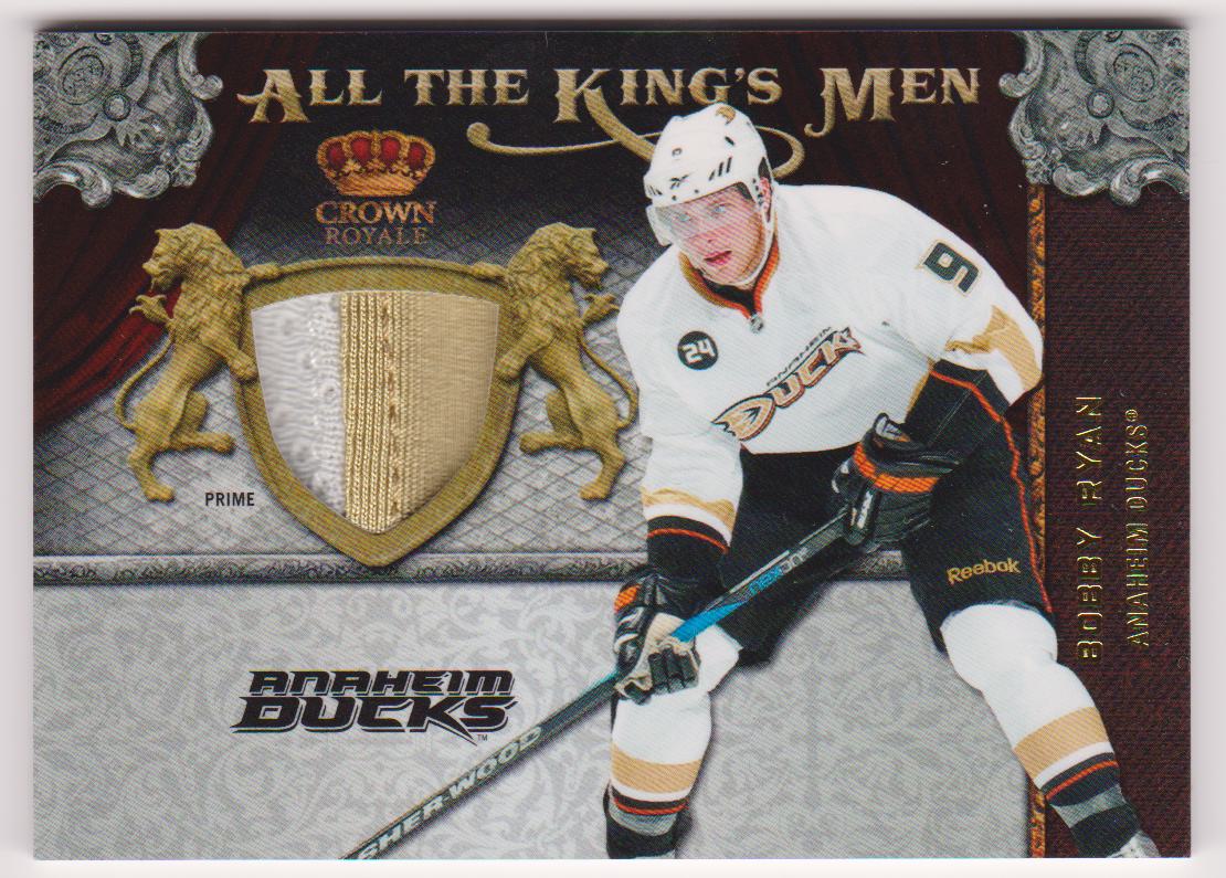 2011-12 Crown Royale All The Kings Men Materials Prime #5 Bobby Ryan (image for) 2011-12 Crown Royale All The Kings Men Materials Prime #5 Bobby Ryan