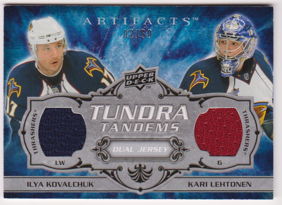 (image for) 2008-09 Artifacts Tundra Tandems Silver #TTKL Ilya Kovalchuk/Kari Lehtonen 02/50