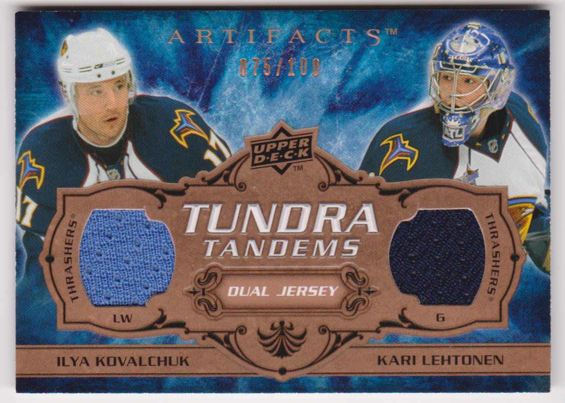 (image for) 2008-09 Artifacts Tundra Tandems #TTKL Ilya Kovalchuk/Kari Lehtonen 075/100