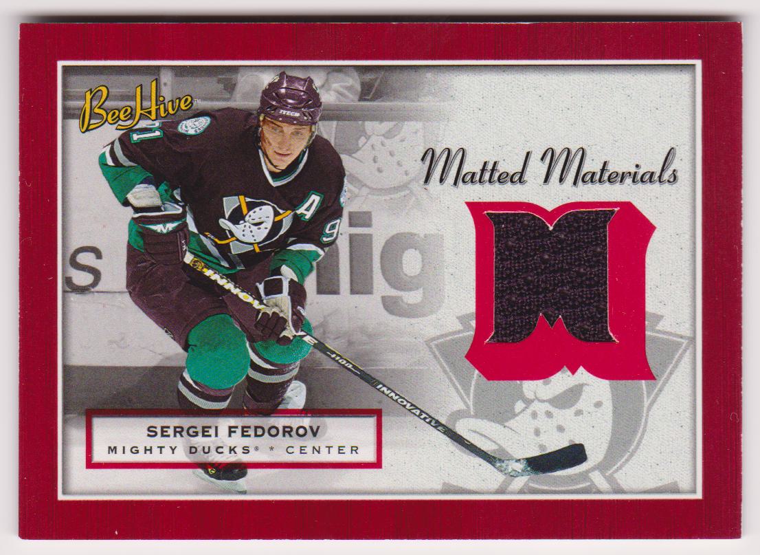 (image for) 2005-06 Beehive Matted Materials #MMSF Sergei Fedorov - Jerseys