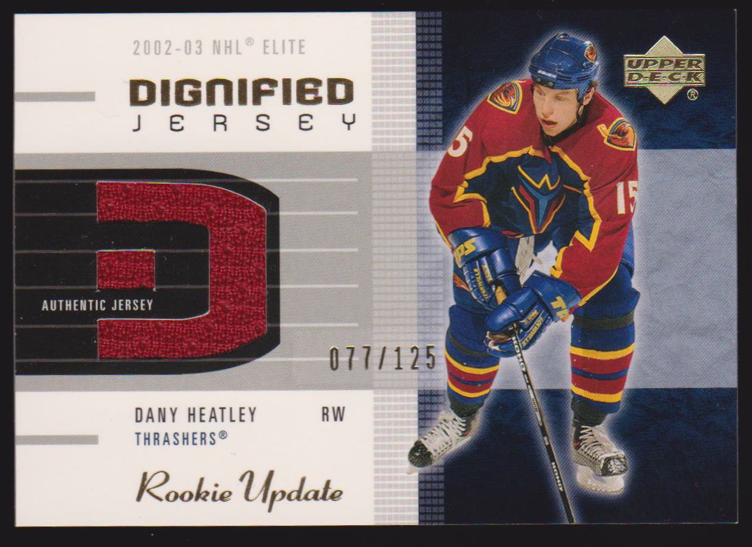 (image for) 2002-03 Upper Deck Rookie Update Jerseys Gold #DDH Dany Heatley