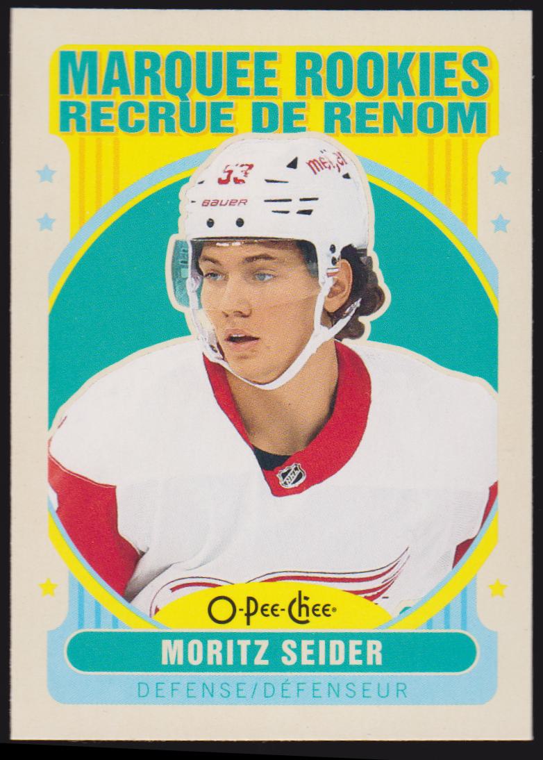 2021-22 O-Pee-Chee Retro #621 Moritz Seider RC (image for) 2021-22 O-Pee-Chee Retro #621 Moritz Seider RC