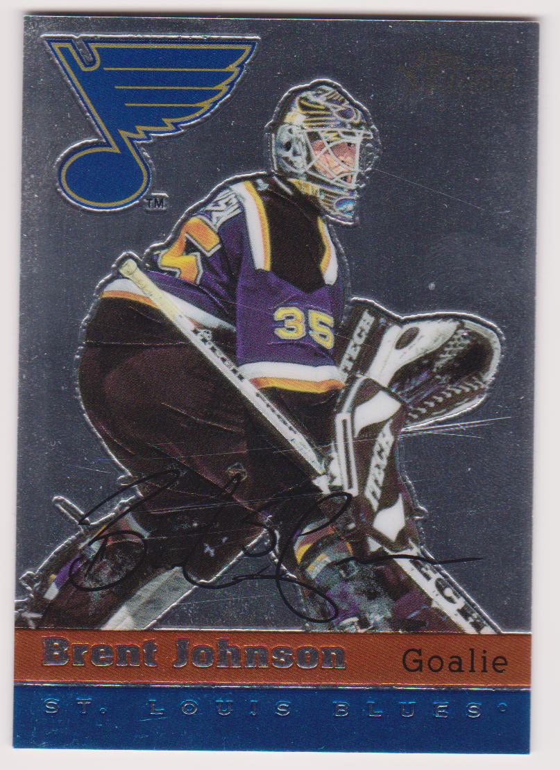 2000-01 Topps Heritage Chrome Parallel #58 Brent Johnson - 265/555 (image for) 2000-01 Topps Heritage Chrome Parallel #58 Brent Johnson - 265/555