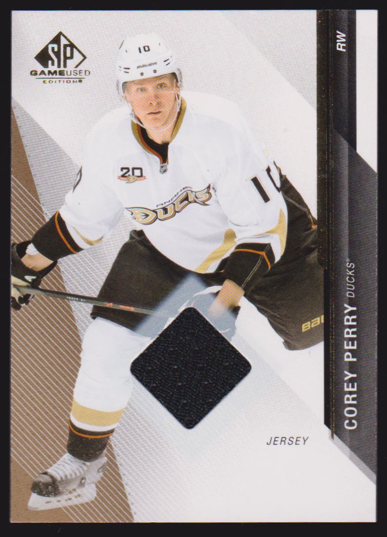 2014-15 SP Game Used Gold Jerseys #85 Corey Perry (image for) 2014-15 SP Game Used Gold Jerseys #85 Corey Perry