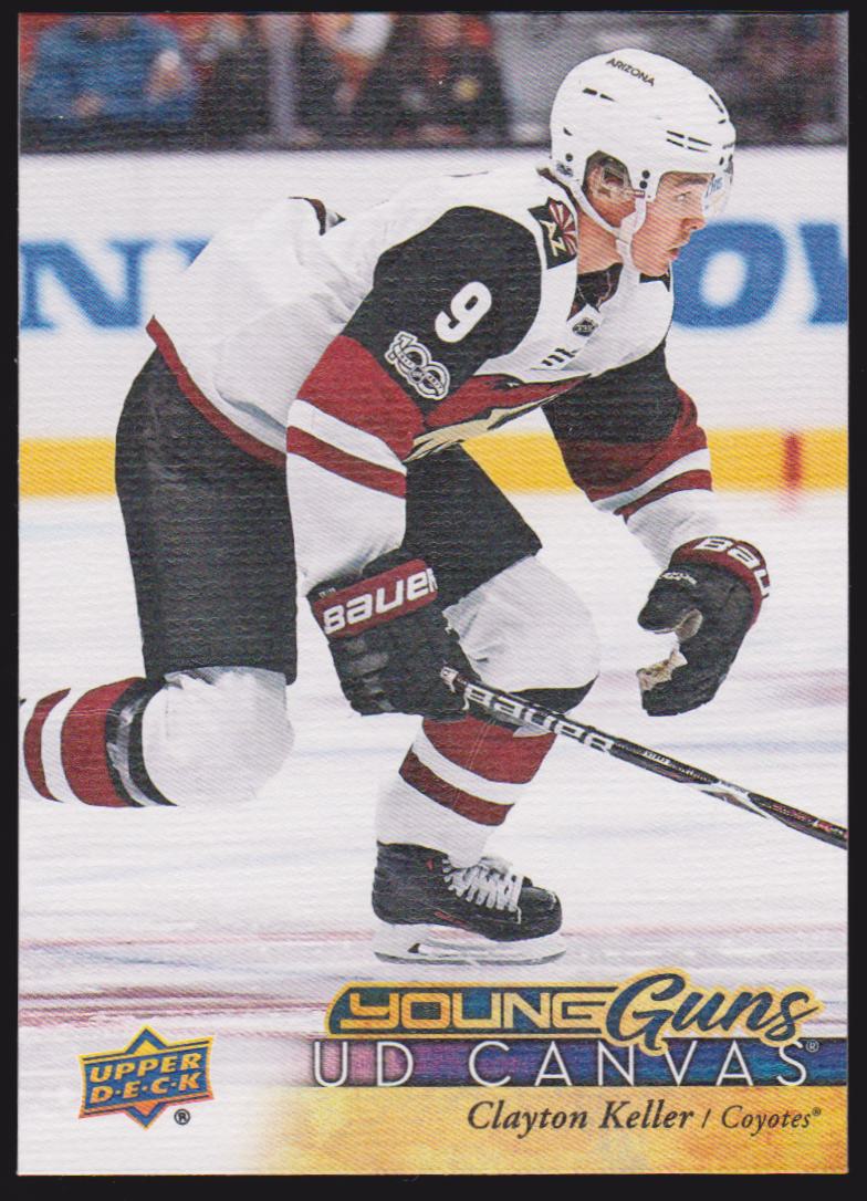 2017-18 Upper Deck Canvas #C110 Clayton Keller YG (image for) 2017-18 Upper Deck Canvas #C110 Clayton Keller YG
