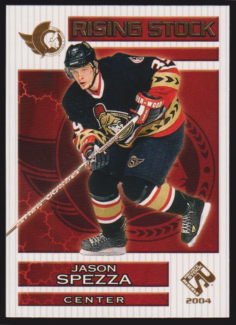 2003-04 Private Stock Reserve Rising Stock #11 Jason Spezza (image for) 2003-04 Private Stock Reserve Rising Stock #11 Jason Spezza