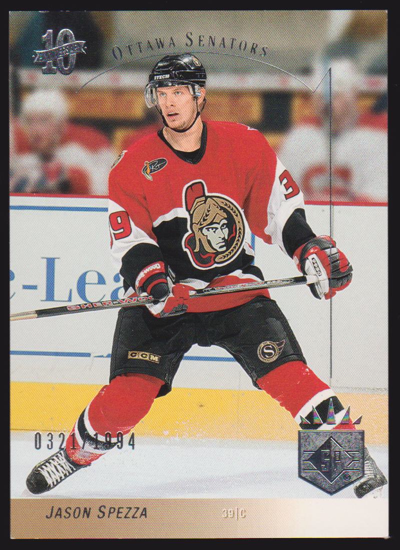 2003-04 SP Authentic 10th Anniversary #SP11 Jason Spezza 0321/1994 (image for) 2003-04 SP Authentic 10th Anniversary #SP11 Jason Spezza 0321/1994