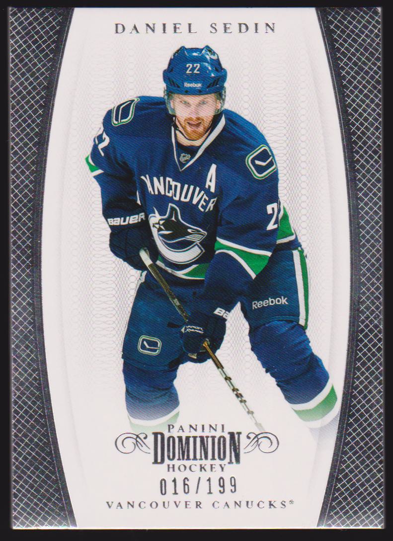 2011-12 Dominion #13 Daniel Sedin 016/199 (image for) 2011-12 Dominion #13 Daniel Sedin 016/199