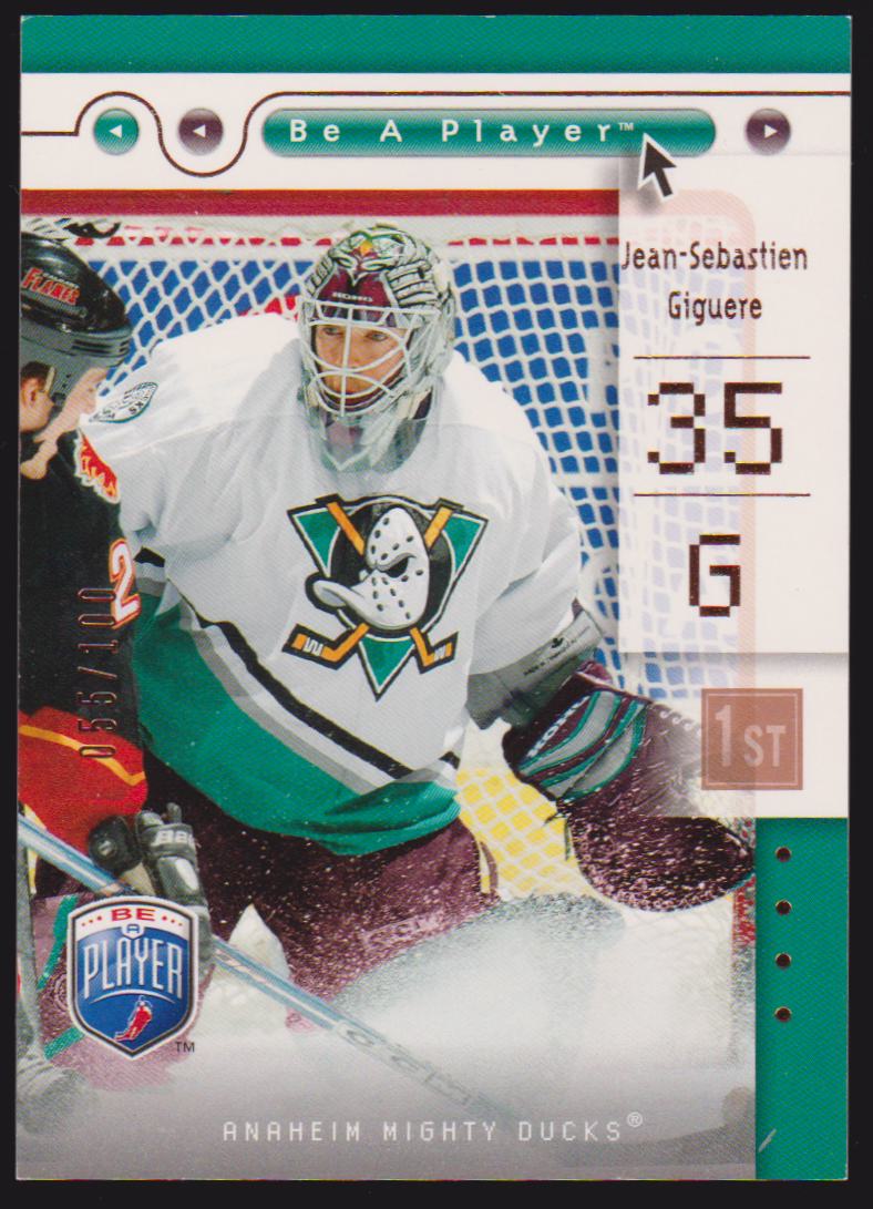 (image for) 2005-06 Be A Player First Period #1 Jean-Sebastien Giguere 055/100