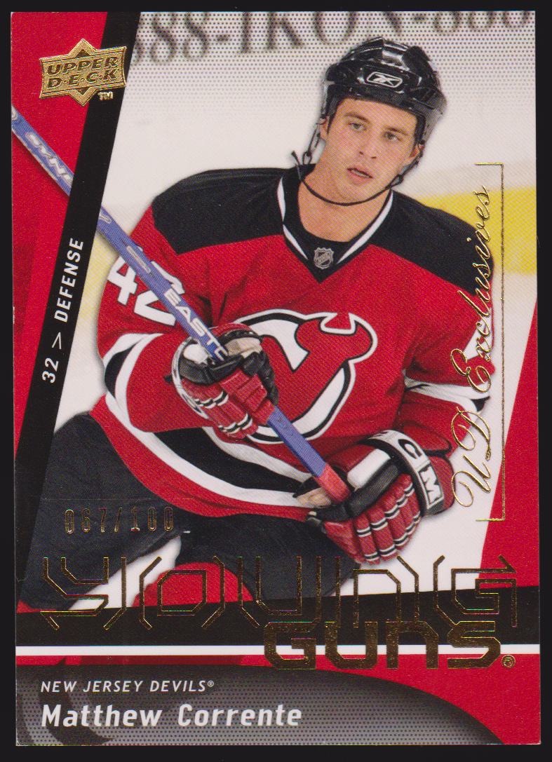 (image for) 2009-10 Upper Deck Exclusives #478 Matthew Corrente YG 067/100 - RC Year