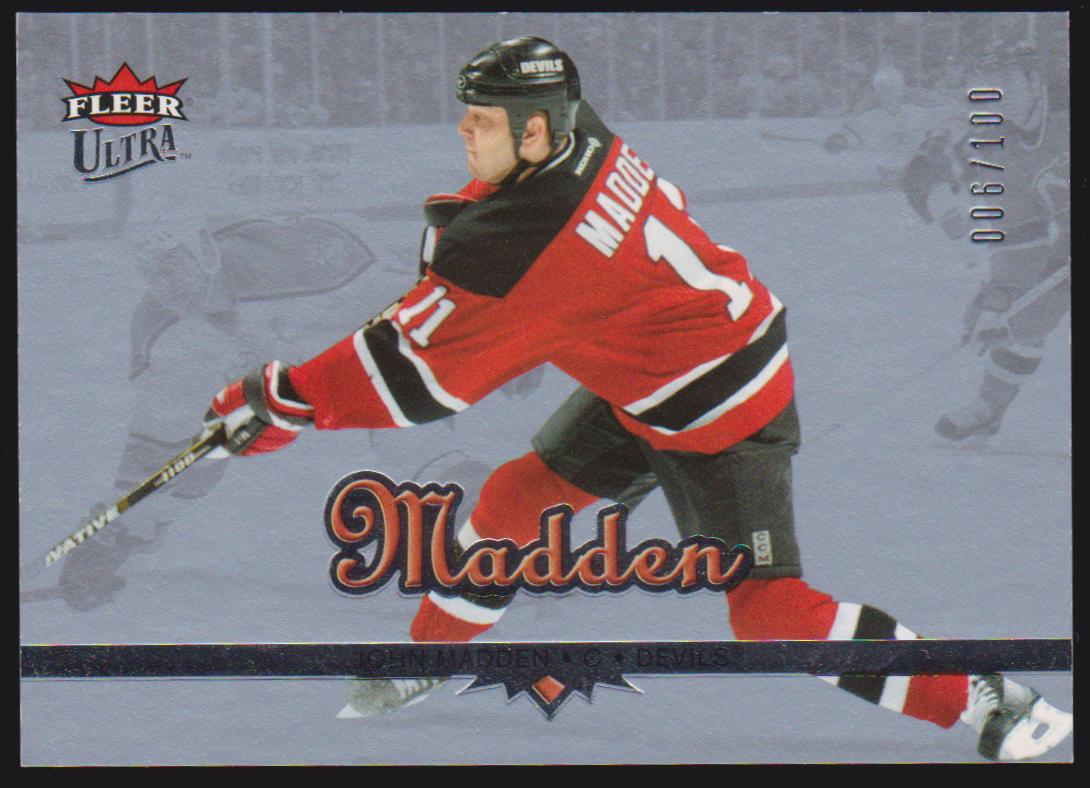 2005-06 Ultra Ice #121 John Madden 006/100 (image for) 2005-06 Ultra Ice #121 John Madden 006/100