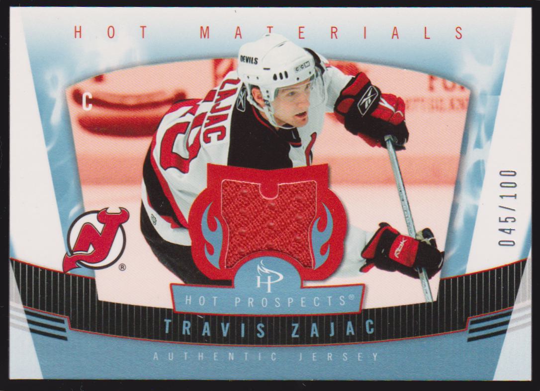 2006-07 Hot Prospects Hot Materials Red Hot #HMTZ Travis Zajac (image for) 2006-07 Hot Prospects Hot Materials Red Hot #HMTZ Travis Zajac