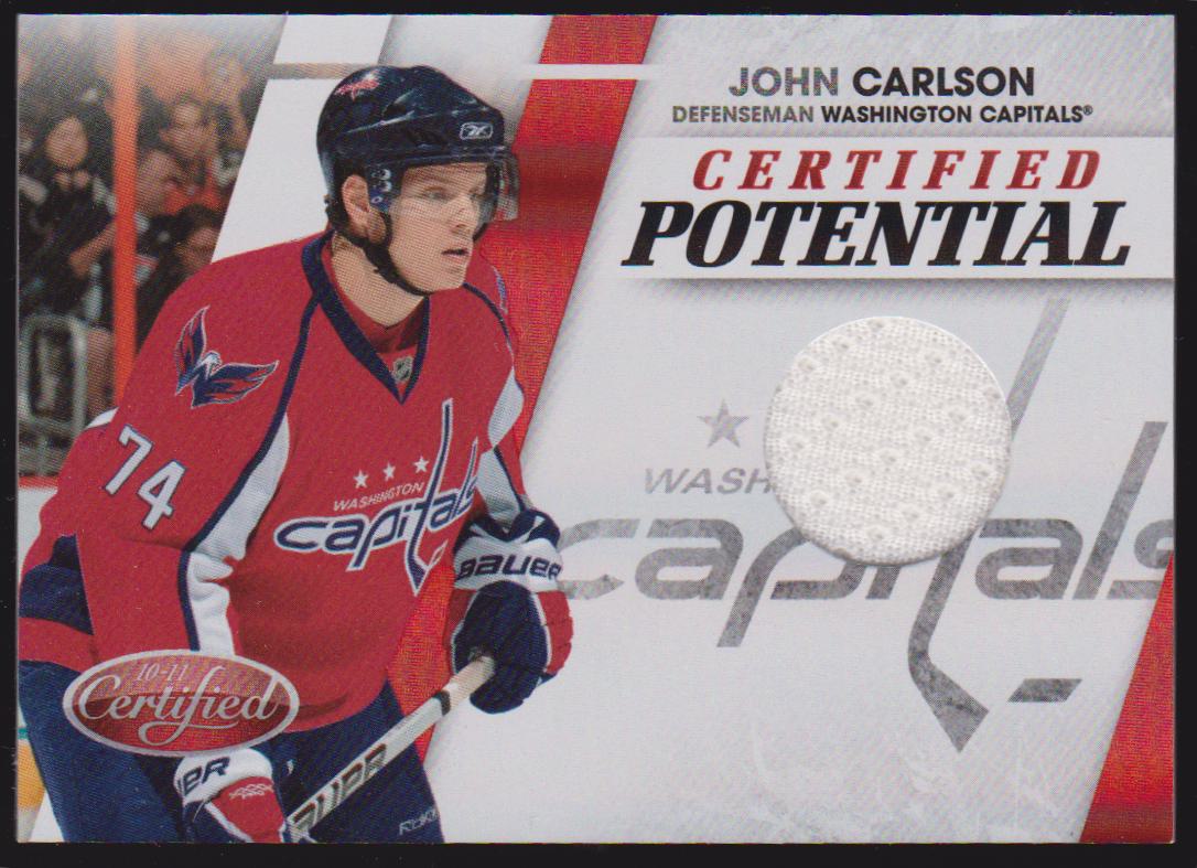 2010-11 Certified Potential Materials #18 John Carlson 33/99 (image for) 2010-11 Certified Potential Materials #18 John Carlson 33/99
