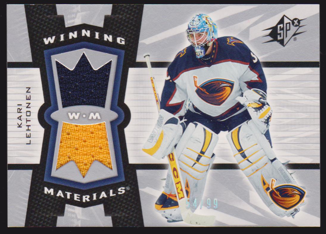 (image for) 2006-07 SPx Winning Materials Spectrum #WMKL Kari Lehtonen 54/99