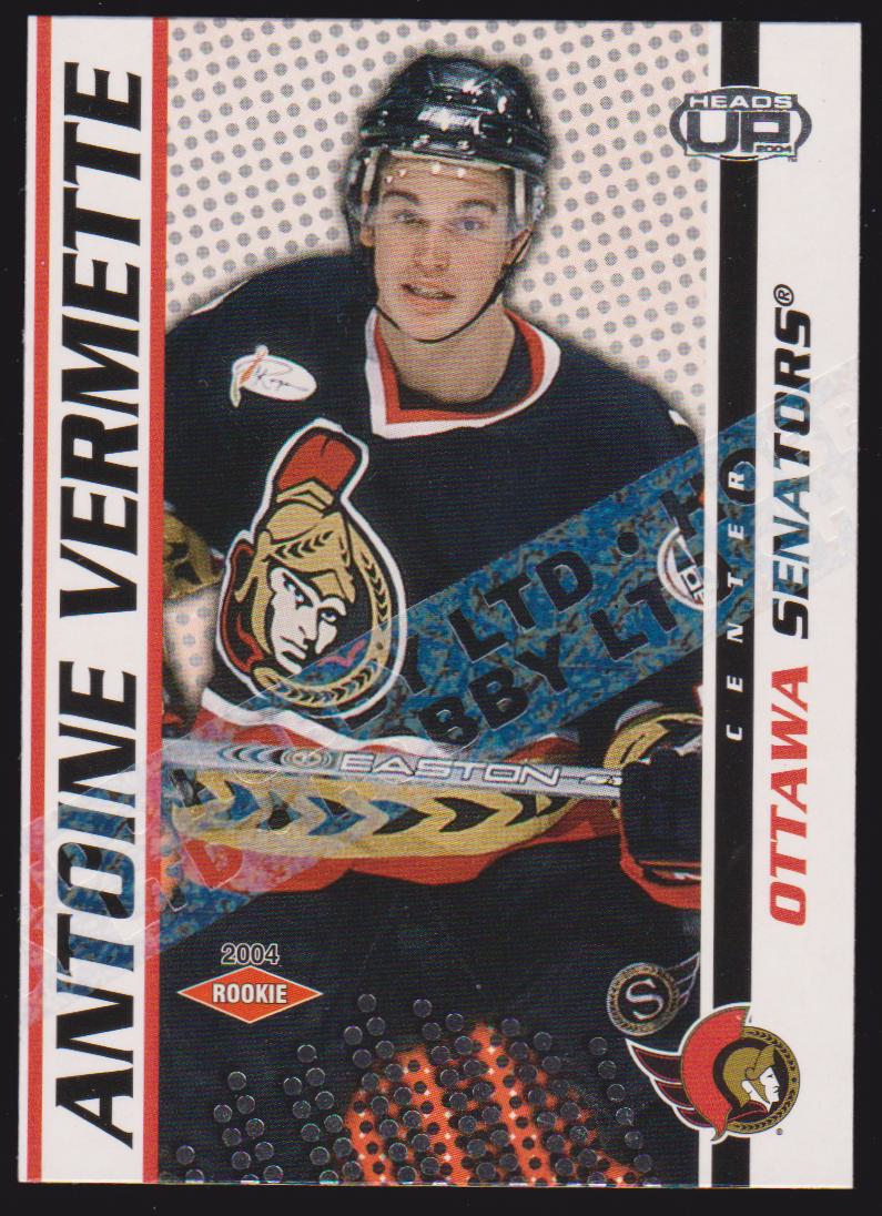 2003-04 Pacific Heads Up Hobby Limited (LTD) #127 Antoine Vermette 238/250 - RC Year (image for) 2003-04 Pacific Heads Up Hobby Limited (LTD) #127 Antoine Vermette 238/250 - RC Year
