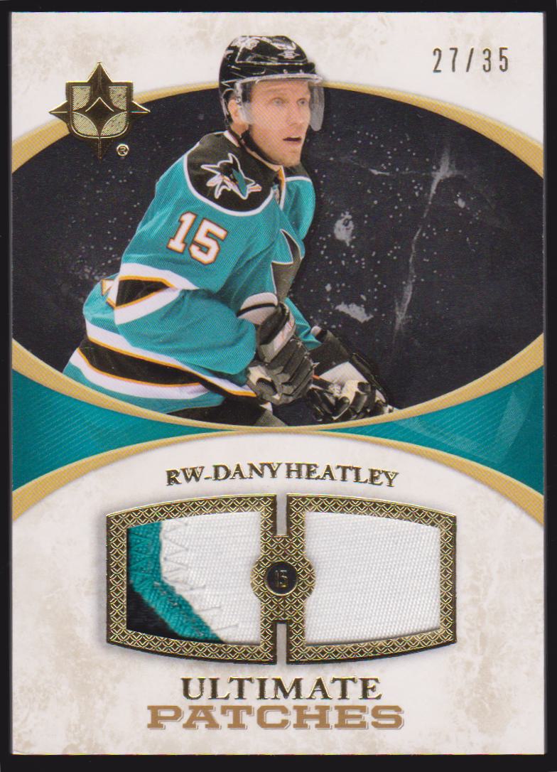 (image for) 2010-11 Ultimate Collection Ultimate Patches #UJDH Dany Heatley 27/35