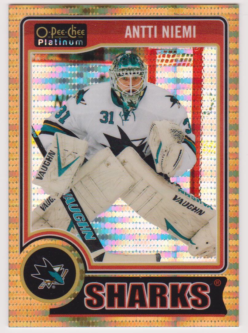(image for) 2014-15 O-Pee-Chee Platinum Seismic Gold #53 Antti Niemi 42/50