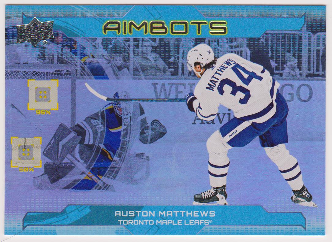 (image for) 2024-25 Upper Deck Aimbot #AB21 Auston Matthews