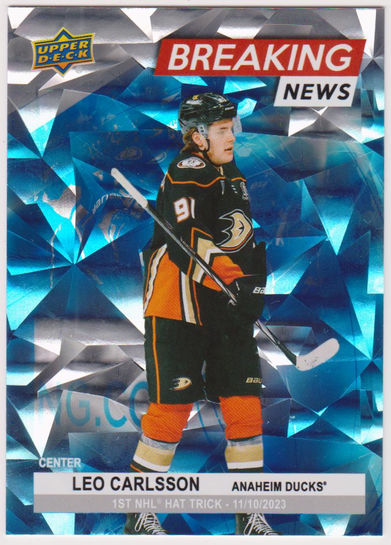 (image for) 2024-25 Upper Deck Breaking News #BN23 Leo Carlsson