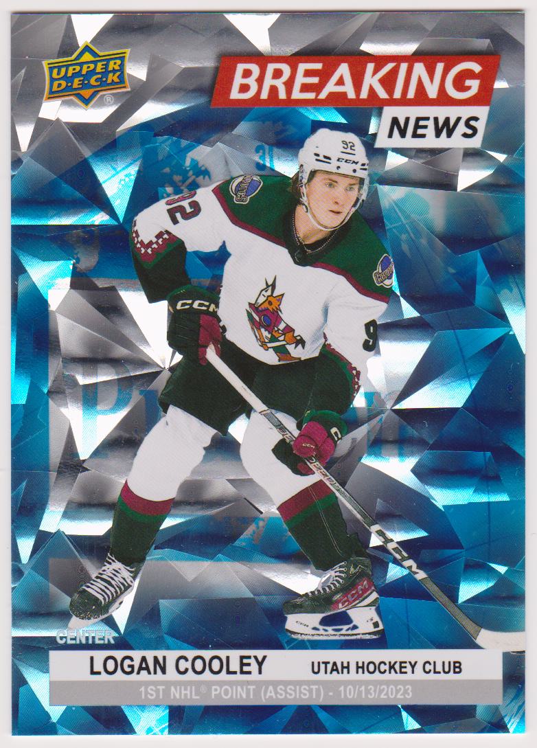 (image for) 2024-25 Upper Deck Breaking News #BN28 Logan Cooley