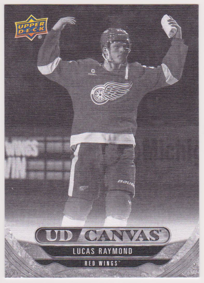 (image for) 2024-25 Upper Deck UD Canvas Black and White #C5 Lucas Raymond