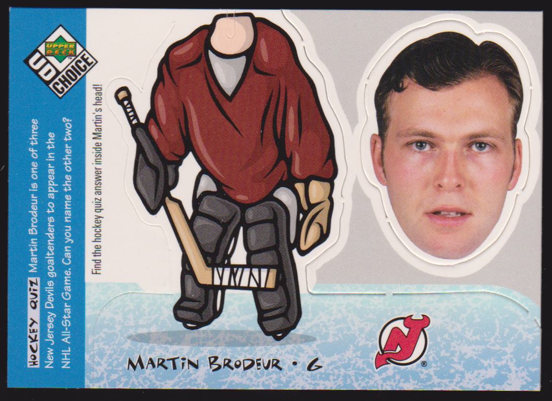(image for) 1998-99 UD Choice Mini Bobbing Head #BH7 Martin Brodeur