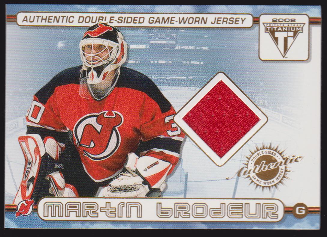 (image for) 2001-02 Titanium Double-Sided Jerseys #68 Martin Brodeur/Jason Arnott