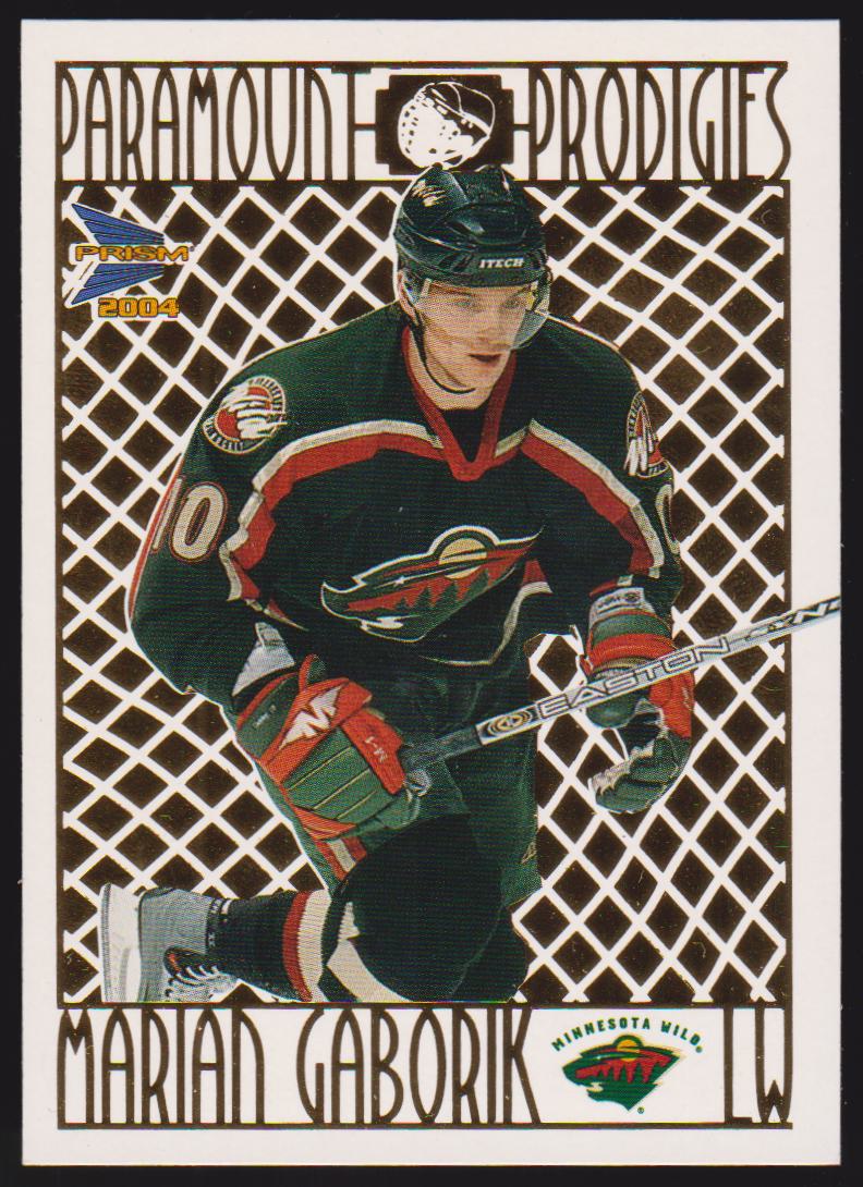 (image for) 2003-04 Pacific Prism Paramount Prodigies #14 Marian Gaborik