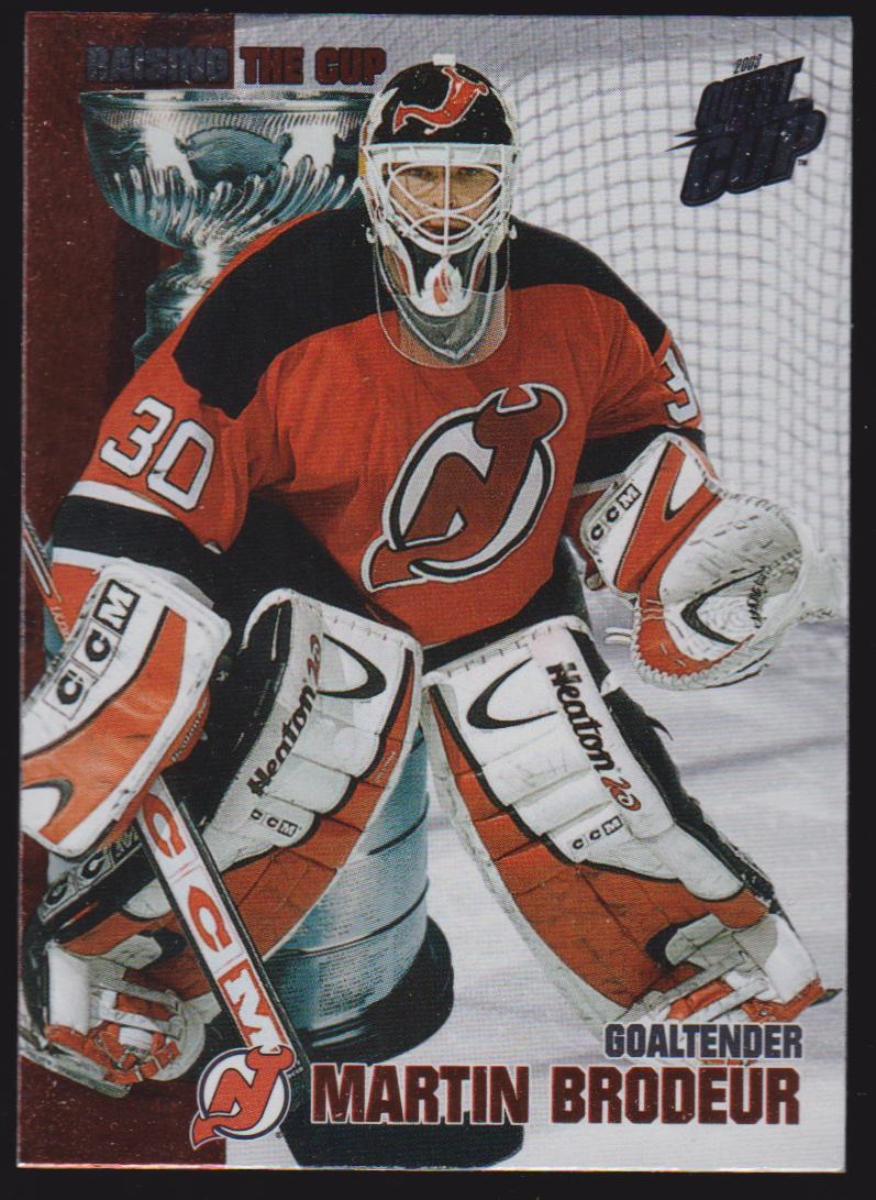(image for) 2002-03 Pacific Quest For the Cup Raising the Cup #9 Martin Brodeur