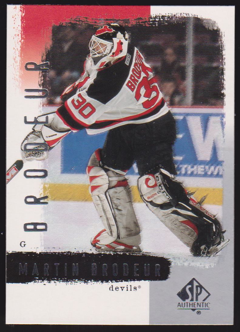 2000-01 SP Authentic #53 Martin Brodeur (image for) 2000-01 SP Authentic #53 Martin Brodeur