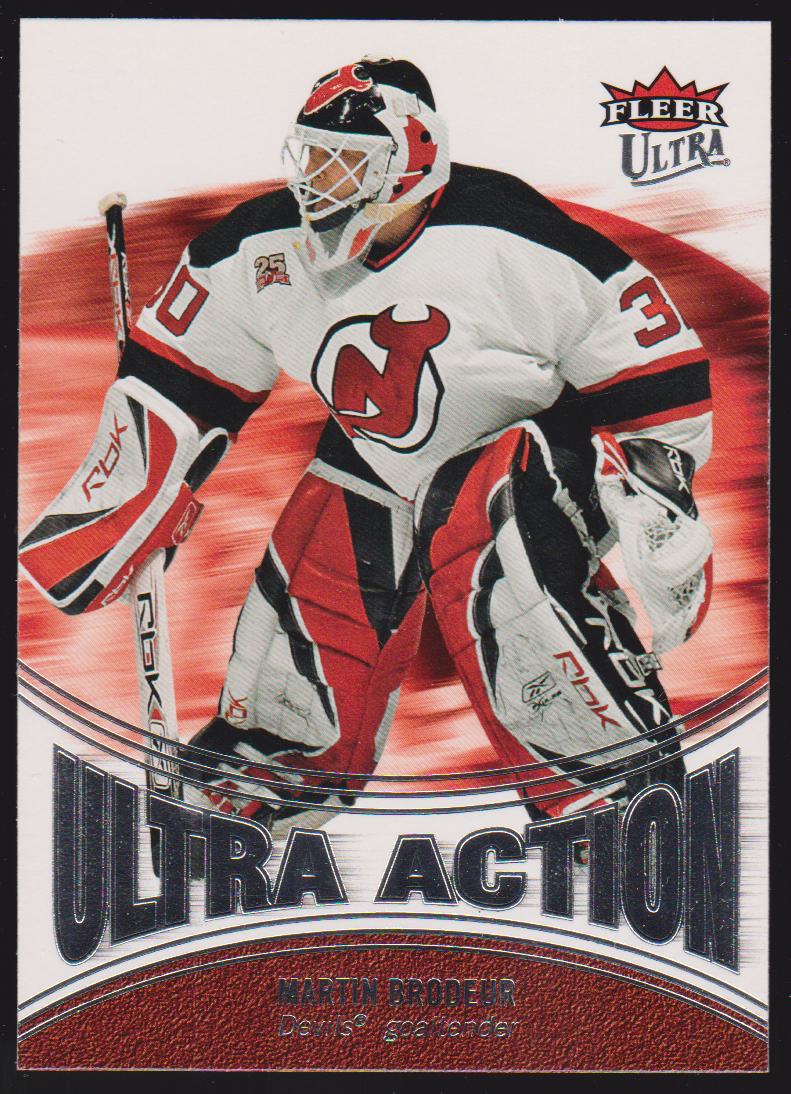2007-08 Ultra Action #UA4 Martin Brodeur (image for) 2007-08 Ultra Action #UA4 Martin Brodeur