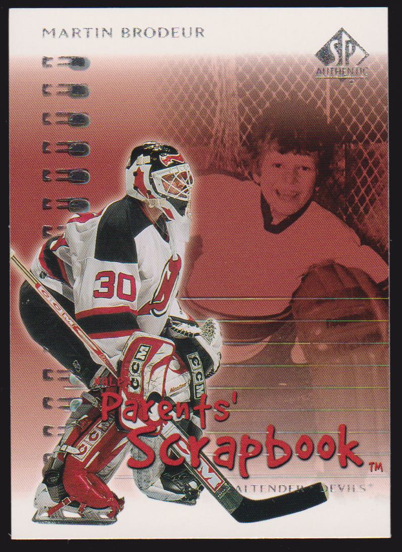 2000-01 SP Authentic Parents' Scrapbook #PS5 Martin Brodeur (image for) 2000-01 SP Authentic Parents' Scrapbook #PS5 Martin Brodeur