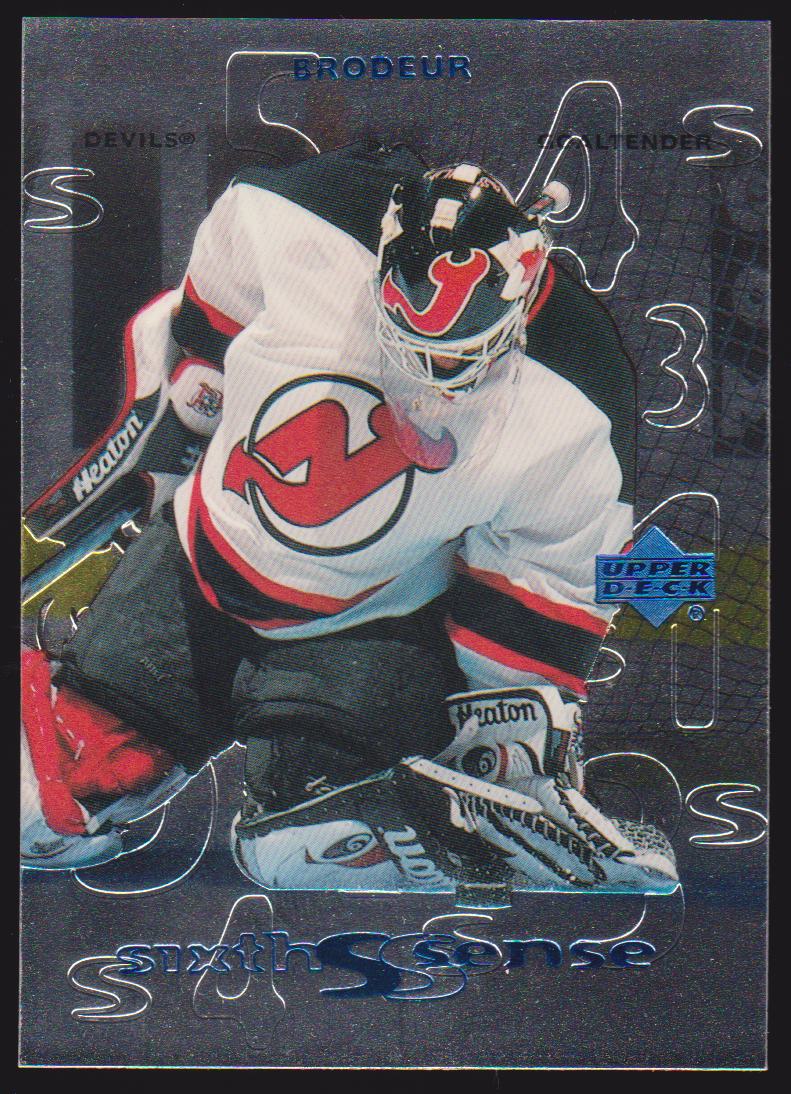 1999-00 Upper Deck Sixth Sense #SS15 Martin Brodeur (image for) 1999-00 Upper Deck Sixth Sense #SS15 Martin Brodeur