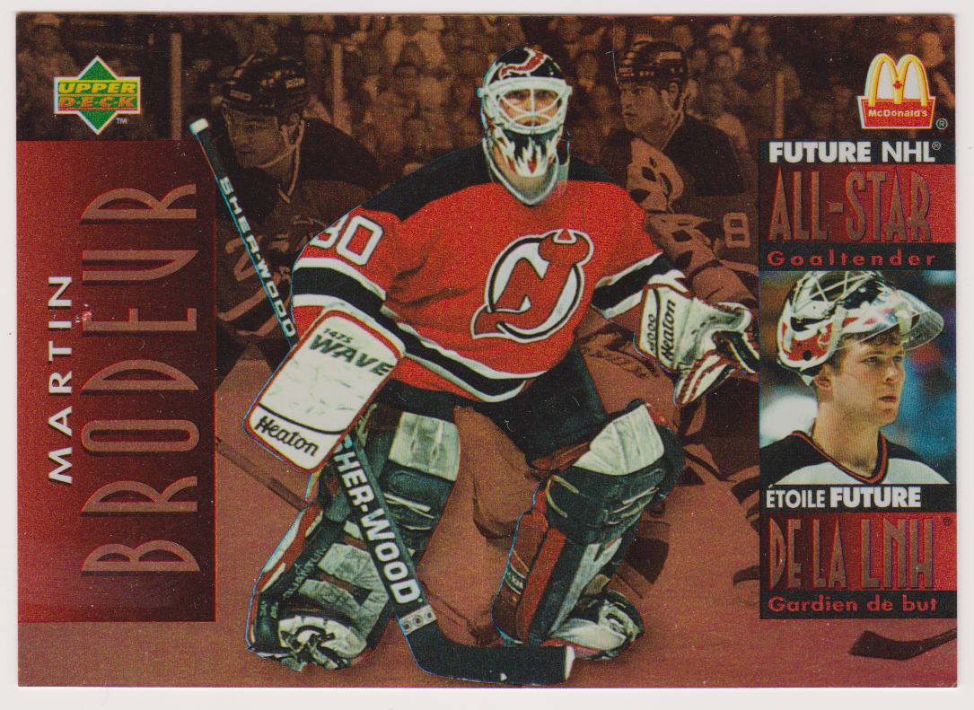 1994-95 McDonald's Upper Deck #McD35 Martin Brodeur (image for) 1994-95 McDonald's Upper Deck #McD35 Martin Brodeur
