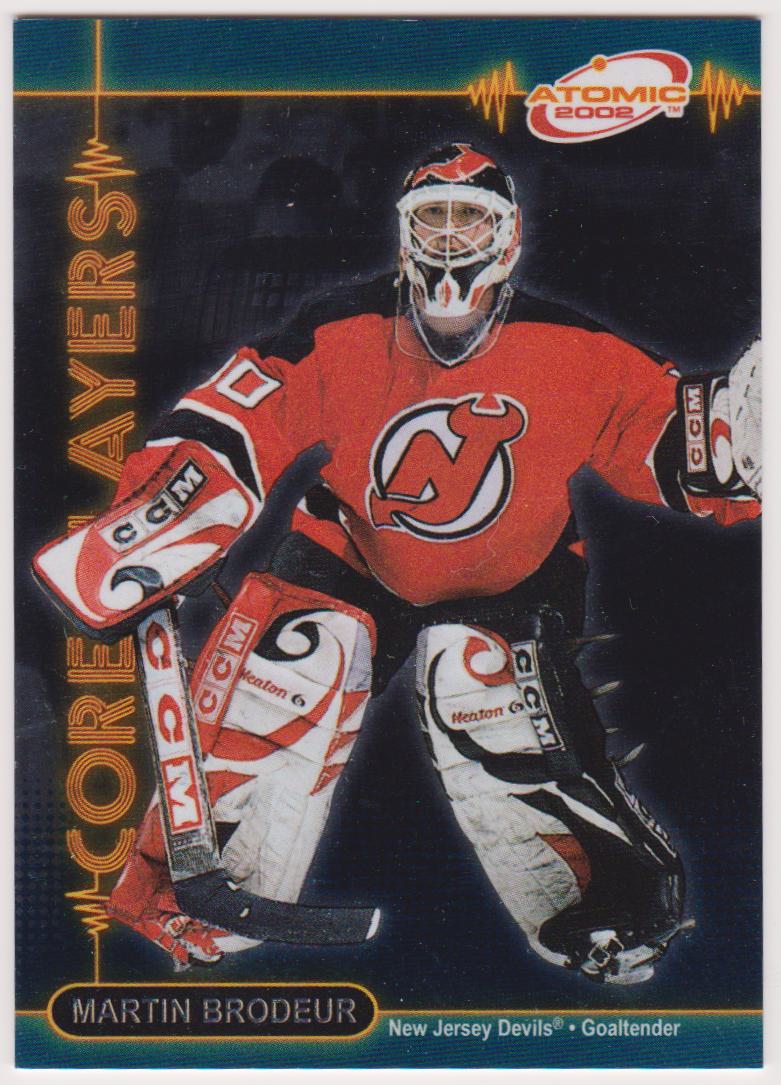 2001-02 Atomic Core Players #10 Martin Brodeur (image for) 2001-02 Atomic Core Players #10 Martin Brodeur