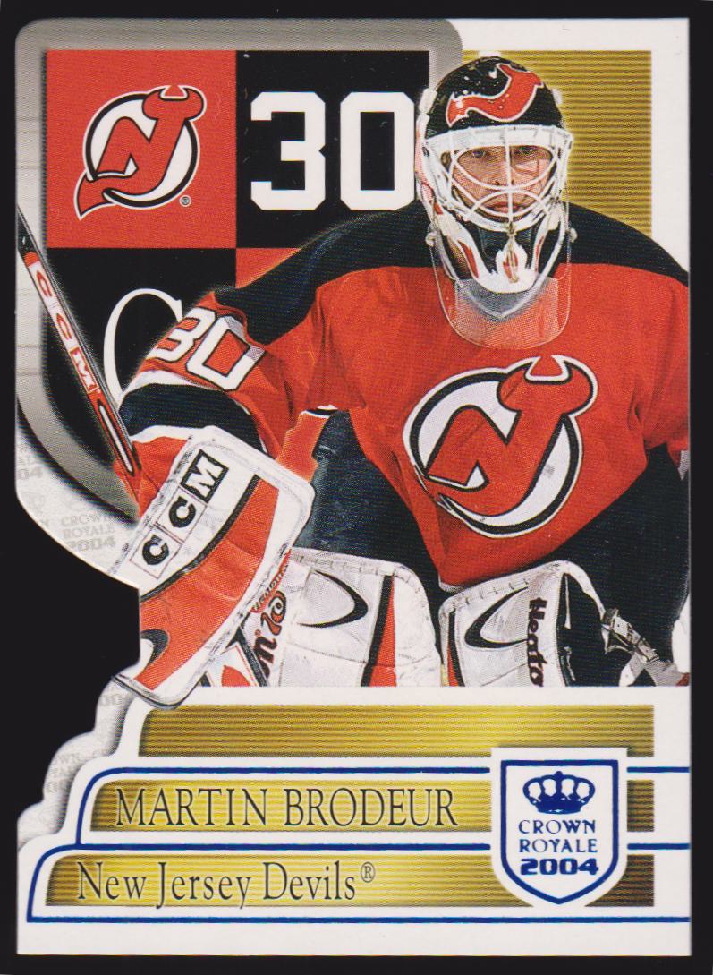 2003-04 Crown Royale Blue #59 Martin Brodeur 012/850 (image for) 2003-04 Crown Royale Blue #59 Martin Brodeur 012/850