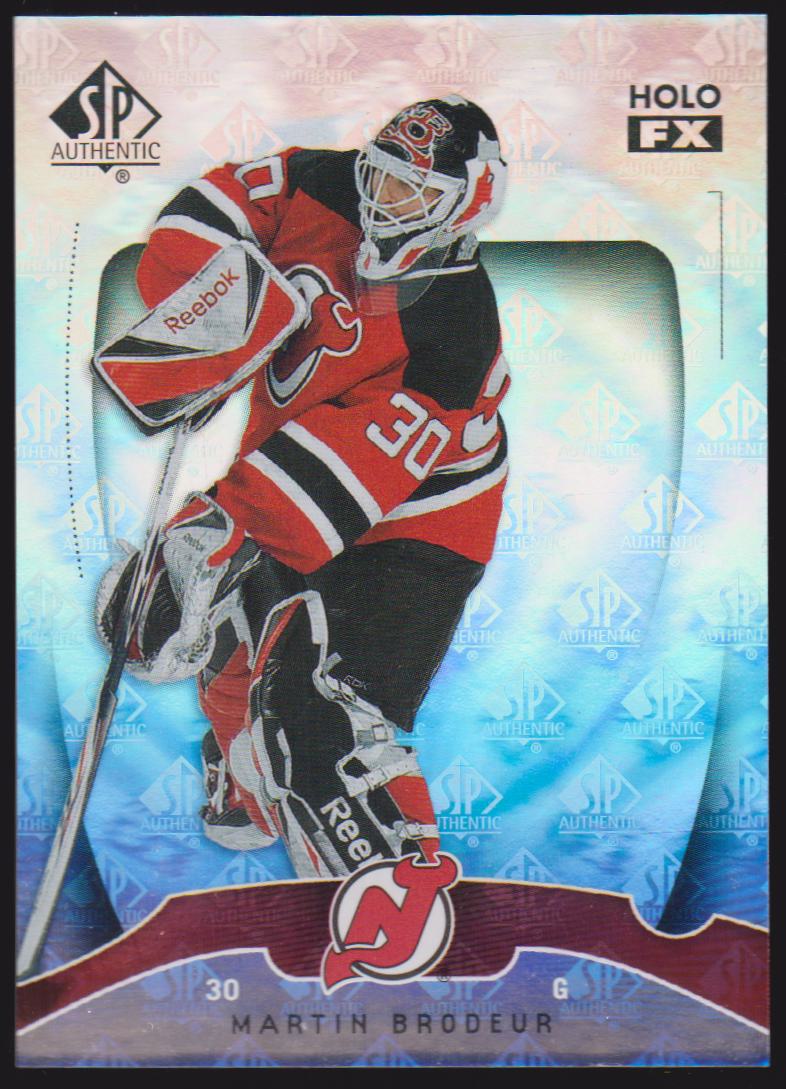2009-10 SP Authentic Holoview FX #FX21 Martin Brodeur (image for) 2009-10 SP Authentic Holoview FX #FX21 Martin Brodeur