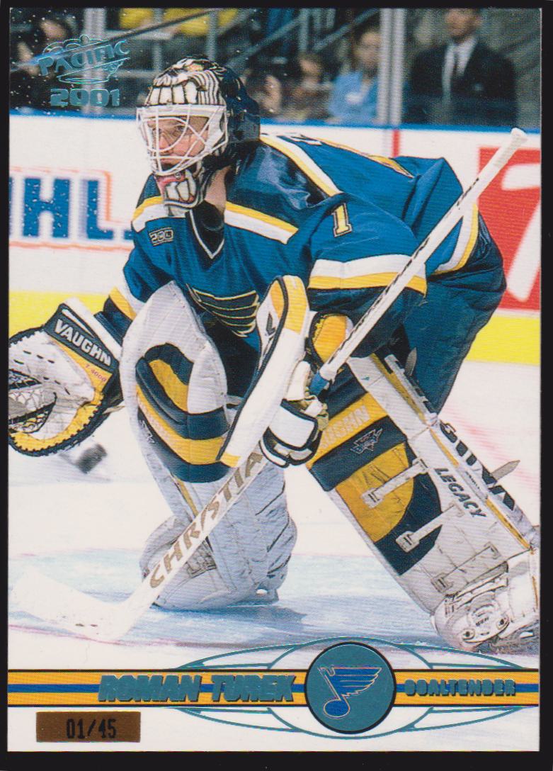 2000-01 Pacific Ice Blue #352 Roman Turek 01/45 (image for) 2000-01 Pacific Ice Blue #352 Roman Turek 01/45