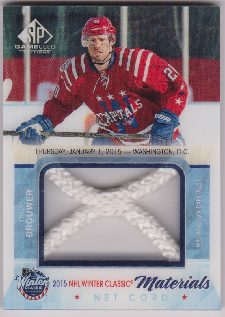 2015-16 SP Game Used Winter Classic Materials Net Cord #WCNCTB Troy Brouwer - 02/35 (image for) 2015-16 SP Game Used Winter Classic Materials Net Cord #WCNCTB Troy Brouwer - 02/35