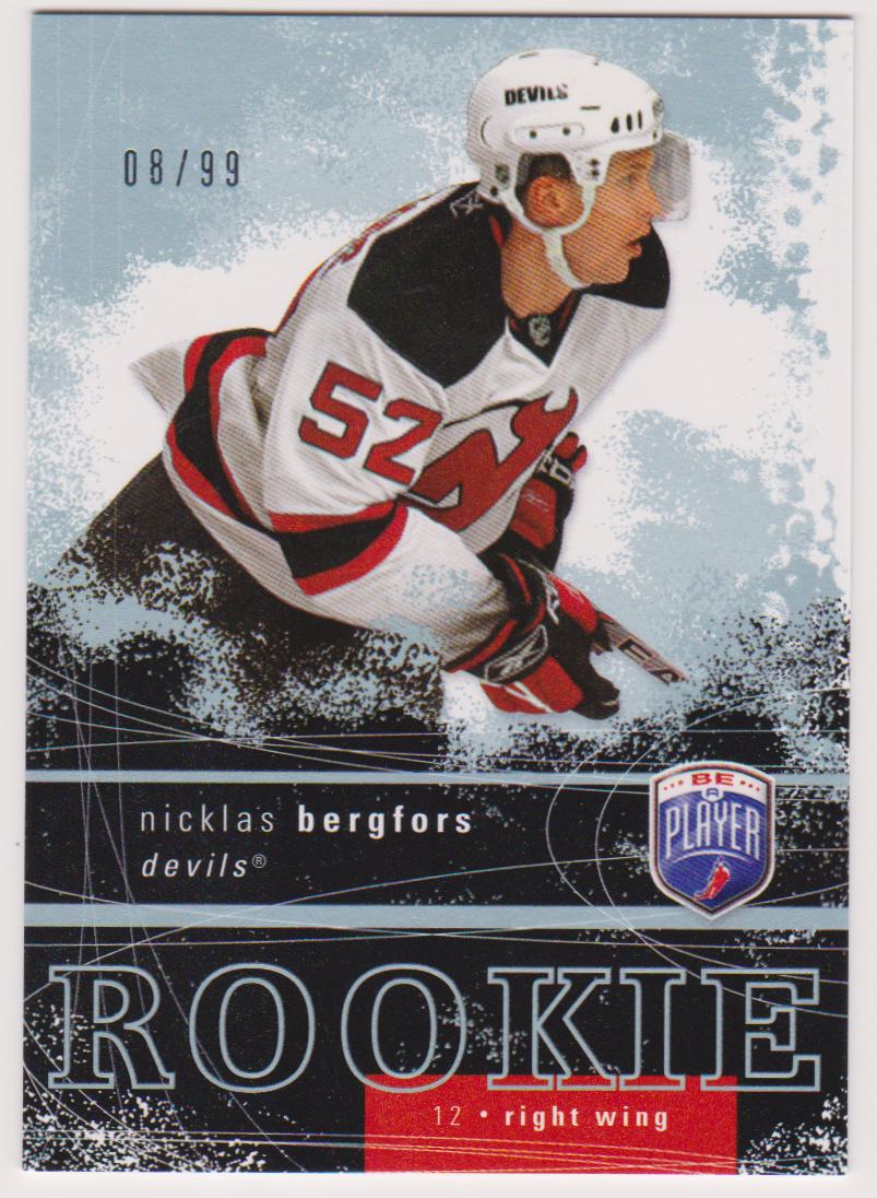 2007-08 Be A Player #260 Nicklas Bergfors RC 08/99 (image for) 2007-08 Be A Player #260 Nicklas Bergfors RC 08/99